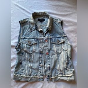 J.crew brand new denim vest